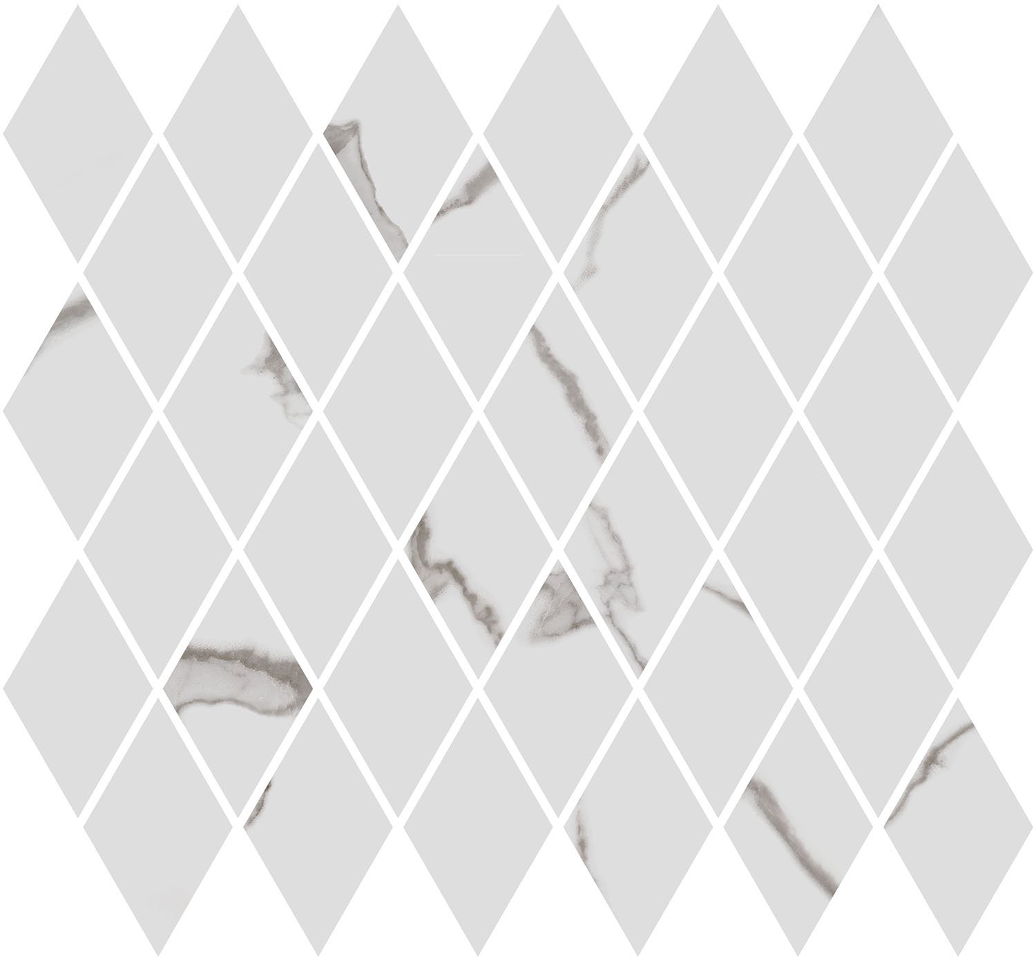T054/48022 Декор Монте Тиберио мозаичный белый глянцевый 37,5x35x1 Kerama Marazzi