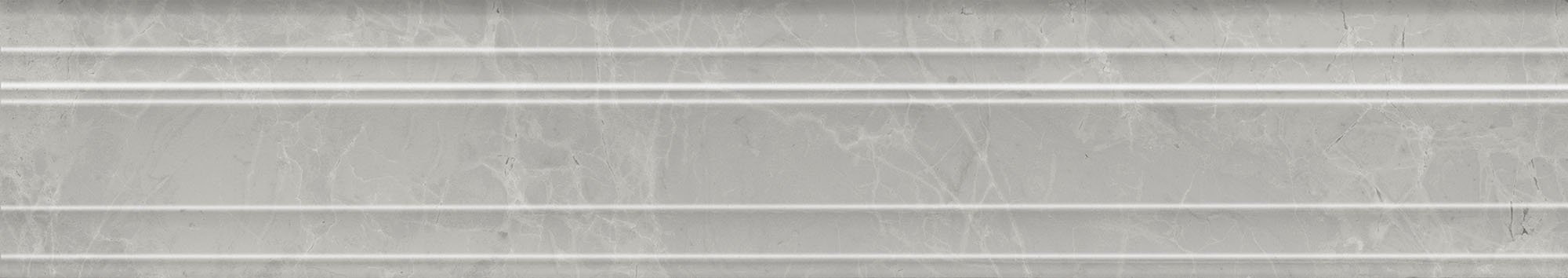 BLF022R Бордюр Багет Риальто серый светлый глянцевый обрезной 40x7,3x2,7 Kerama Marazzi