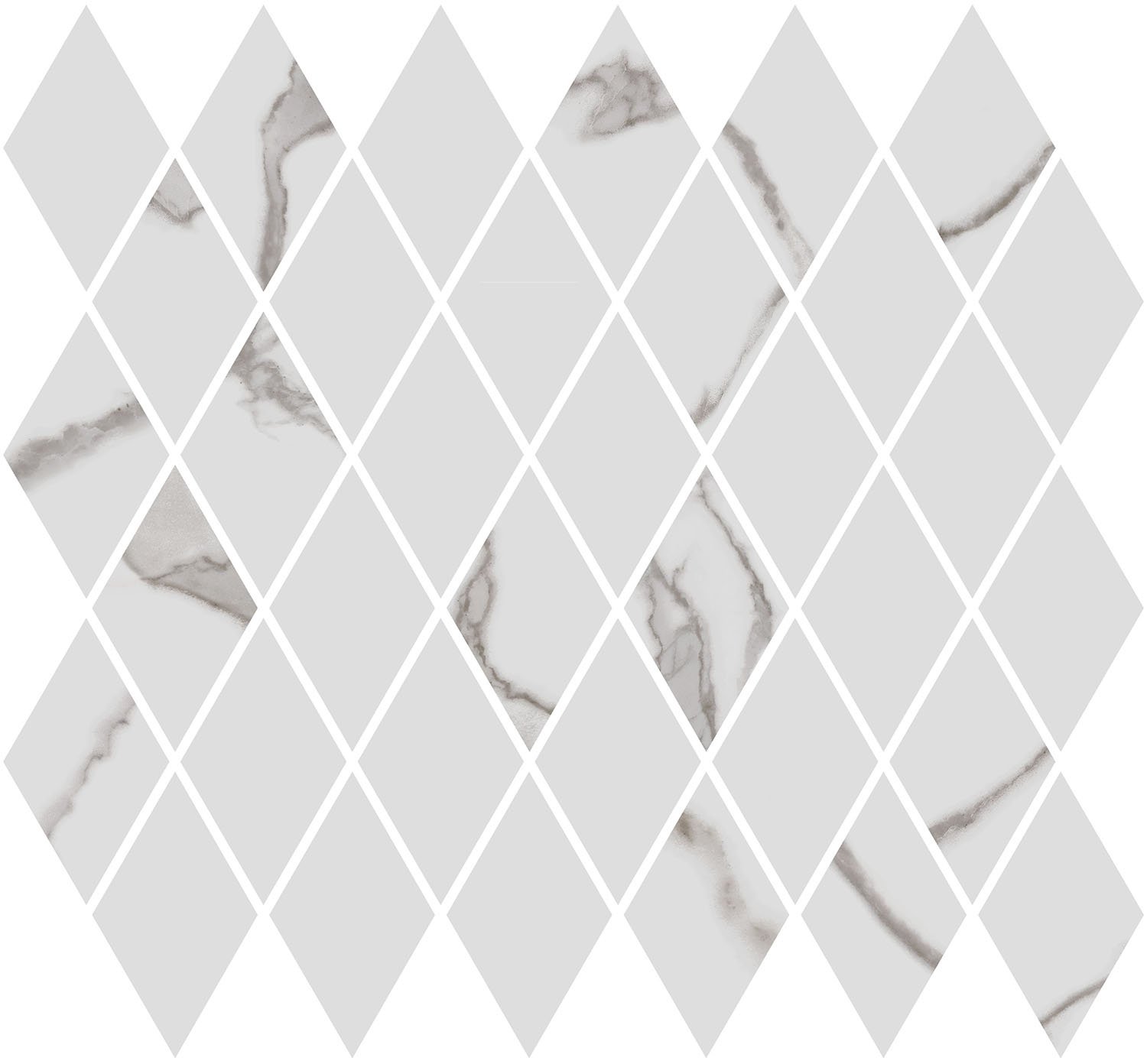 T054/48022 Декор Монте Тиберио мозаичный белый глянцевый 37,5x35x1 Kerama Marazzi