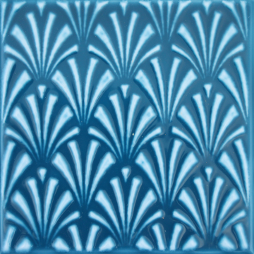 04-01-1-03-06-65-1906-0 Вставка Art Deco синий 150х150х7 Нефрит Керамика
