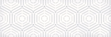 1664-0183 Парижанка декор Геометрия белый 20х60 Lasselsberger