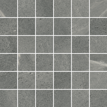 610110000915 Metropolis Graphite Dark Mosaico Nat 30x30 Italon