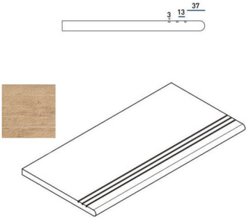 620040000031 OLIVE GRADINO ROUND GRIP 30x60 Italon