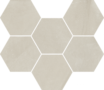 620110000187 Continuum Pure Mosaico Hexagon 25x29 Italon