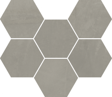 620110000189 Continuum Iron Mosaico Hexagon 25x29 Italon