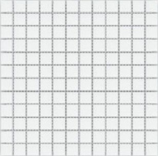 80013 Mosaic White 2,5x2,5 30x30 Serapool