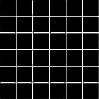 80059 Mosaic Black 5x5 30x30 Serapool