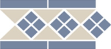 Border LISBON with 1 strip (Tr.16 Dots 11 Strips 11) 28х15 Top Cer