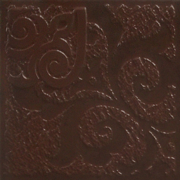 Бордюр Каир 4Д клинкерная коричневый 14.7х14.7 Керамин