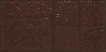 Бордюр Каир 4Д клинкерная коричневый 14.7х29.8 Керамин