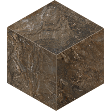 BR04 Bernini Cube Dark Brown Мозаика неполированная 29x25 Estima