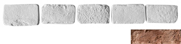 Декоративный кирпич Тычок Мадрид 333 12.5x7-8x1,7 Leonardo Stone