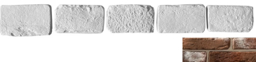 Декоративный кирпич Тычок Мадрид 408 12.5x7-8x1,7 Leonardo Stone