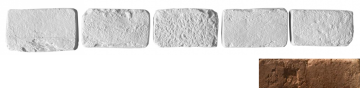 Декоративный кирпич Тычок Мадрид 440 12.5x7-8x1,7 Leonardo Stone