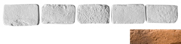 Декоративный кирпич Тычок Мадрид 485 12.5x7-8x1,7 Leonardo Stone