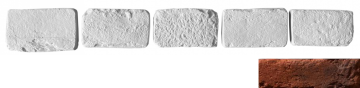 Декоративный кирпич Тычок Мадрид 767 12.5x7-8x1,7 Leonardo Stone