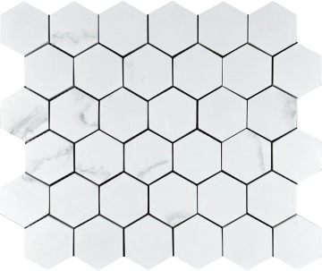 Mosaic Calacata Lite 48 Hexagone 30.9x32.2 Velsaa