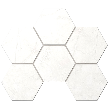 Мозаика MA00 Marmulla Hexagon неполированная 25x28.5 Ametis by Estima