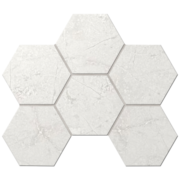 Мозаика MA01 Marmulla Hexagon неполированная 25x28.5 Ametis by Estima