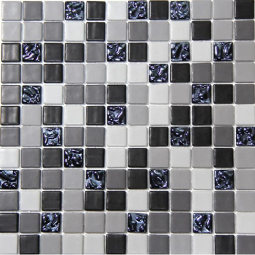 Мозаика Mezclas Urban Grey + Drops Antracita 15% 31.6x31.6 Mosavit