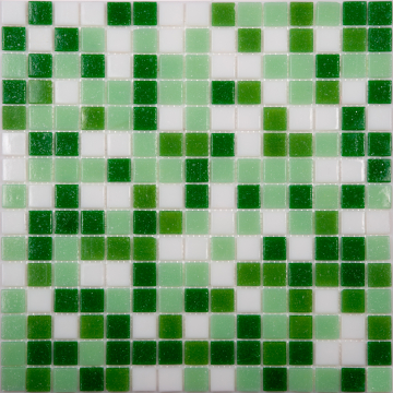 Мозаика MIX11 зеленый (бумага) 327*327 NSmosaic