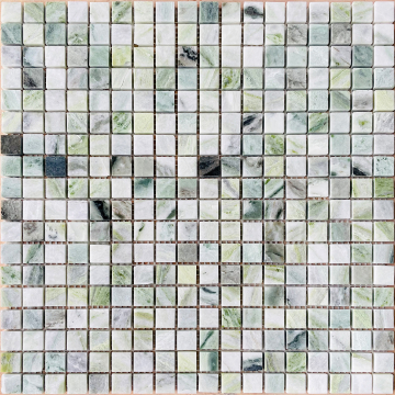 Onice Verde oliva POL 15x15x7 30.5x30.5 Caramelle Mosaic