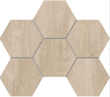 SF02 Мозаика Soft Wood Hexagon неполированная 25x28.5 Estima