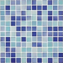 VC.2.01.1412 Мозаика Versicolor Mosaic Turkuoise-Dark Blue 2,5x2,5 30x30 Serapool