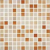 VC.2.01.1508 Versicolor Mosaic Beige-Brown 2,5x2,5 30x30 Serapool