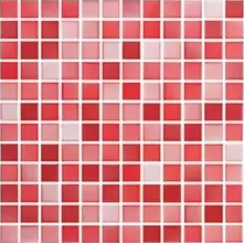 VC.2.01.5644 Мозаика Versicolor Mosaic Light Red-Red 2,5x2,5 30x30 Serapool