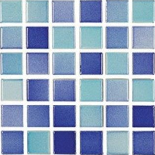 VC.2.05.1412 Versicolor Mosaic Turquoise-Dark Blue 5x5 30x30 Serapool