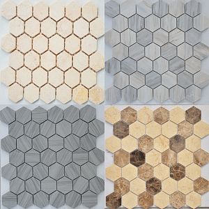 Pietrine Hexagonal Caramelle Mosaic