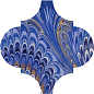 VT/A624/65000 Декор Арабески Венеция синий матовый 6,5x6,5x0,69 Kerama Marazzi